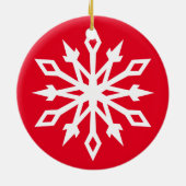 Snowflake nr. 6 keramisch ornament (Achterkant)