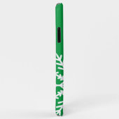 Snowflake op groene iPhone Case (Achterkant/rechts)