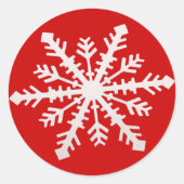 Snowflake op Red Sticker (Voorkant)