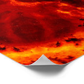 Snowflake Oranje gradiënt Kaleidoscoop Poster (Hoek)