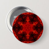 Snowflake Oranje gradiënt Kaleidoscoop Ronde Button 7,6 Cm (Voorkant /achterkant)