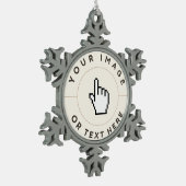 Snowflake Ornament - Aangepast (voeg afbeelding/te (Links)