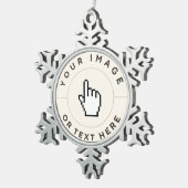 Snowflake Ornament - Aangepast (voeg afbeelding/te (Rechts)
