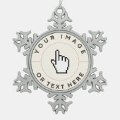 Snowflake Ornament - Aangepast (voeg afbeelding/te (Voorkant)