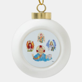 Snowflake ornament Archangels met Christus