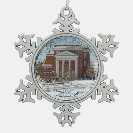 Snowflake ornament Carnegie Hall Lewisburg WV (Voorkant)