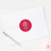 Snowflake Ornament Holiday Merry Kerstmis Sticker (Envelop)