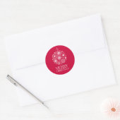 Snowflake Ornament Holiday Merry Kerstmis Sticker (Envelop)
