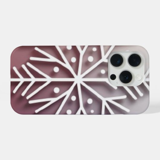 Snowflake Ornament Icon – Winter Holiday Design  iPhone Hoesje (Achterkant horizontaal)