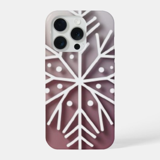 Snowflake Ornament Icon – Winter Holiday Design  iPhone Hoesje (Achterkant)