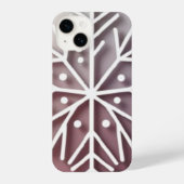 Snowflake Ornament Icon – Winter Holiday Design  iPhone Hoesje (Achterkant)