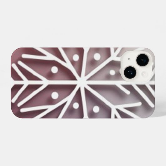 Snowflake Ornament Icon – Winter Holiday Design  iPhone Hoesje (Achterkant horizontaal)
