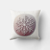 Snowflake Ornament Icon – Winter Holiday Design  Kussen (Achterkant)