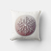 Snowflake Ornament Icon – Winter Holiday Design  Kussen (Voorkant)