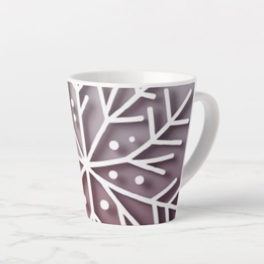 Snowflake Ornament Icon – Winter Holiday Design  Latte Mok (Rechterhoek)