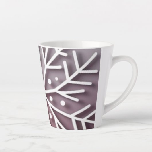 Snowflake Ornament Icon – Winter Holiday Design  Latte Mok (Rechts)