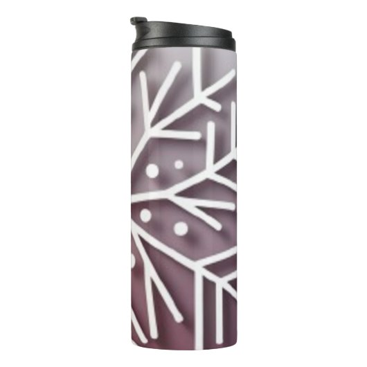 Snowflake Ornament Icon – Winter Holiday Design  Thermosbeker (Geroteerd rechts)