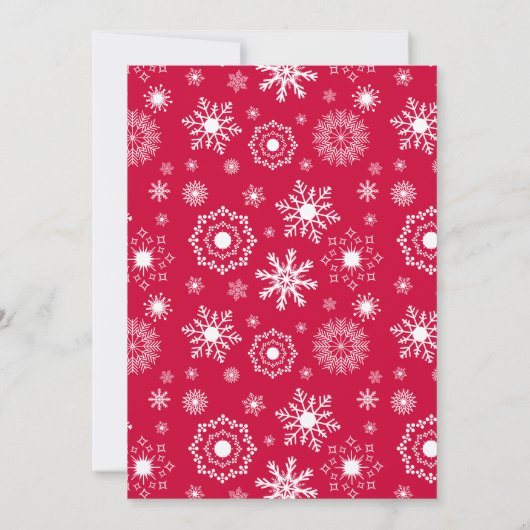 Snowflake Ornament kerstfeestdag Kaart Snowflake (Achterkant)