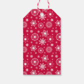 Snowflake Ornament Merry kerstcadeau Label Cadeaulabel (Achterkant)