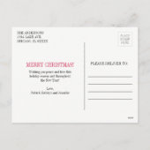 Snowflake Ornament Merry Kerstmis Briefkaart (Achterkant)