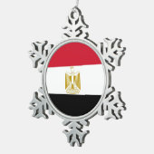 Snowflake Ornament met Egyptische vlag (Rechts)