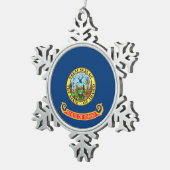 Snowflake Ornament met Idaho Flag (Rechts)