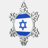 Snowflake Ornament met Israëlische vlag (Rechts)