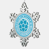 Snowflake Ornament met kerstboomstructuur (Rechts)