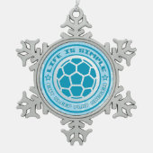 Snowflake Ornament met kerstboomstructuur (Voorkant)