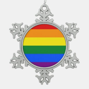 Snowflake Ornament met LGBT-vlag
