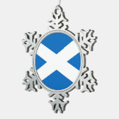 Snowflake Ornament met Schotse vlag (Rechts)