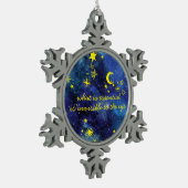 Snowflake Ornament STARS the little prince QUOTE (Links)