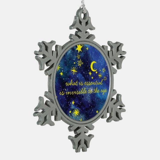 Snowflake Ornament STARS the little prince QUOTE (Links)