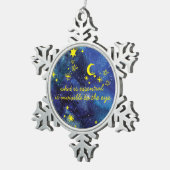 Snowflake Ornament STARS the little prince QUOTE (Rechts)