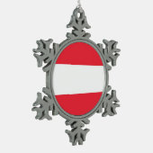 Snowflake Ornament with Austria Flag (Links)