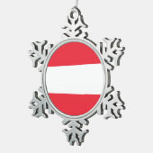 Snowflake Ornament with Austria Flag (Rechts)