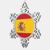 Snowflake Ornament with Spain Flag (Rechts)
