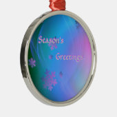 Snowflake Ornamment Metalen Ornament (Rechts)