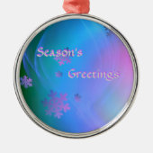 Snowflake Ornamment Metalen Ornament (Voorkant)