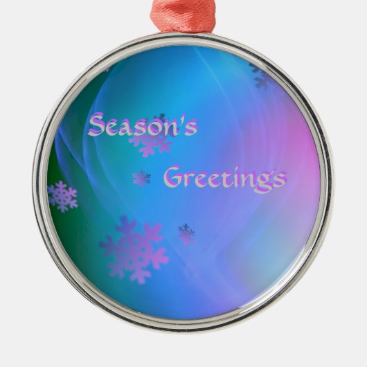 Snowflake Ornamment Metalen Ornament (Voorkant)