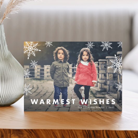 Snowflake Overlay | Foto van Warmest Feestdagenkaart