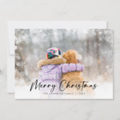 Snowflake Overlay: Kerstmis Feestdagenkaart (Voorkant)