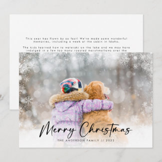 Snowflake Overlay: Kerstmis Feestdagenkaart