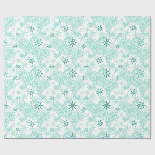 Snowflake Paisley Cadeaupapier (Vlak)