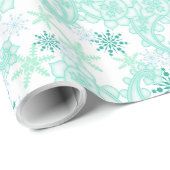 Snowflake Paisley Cadeaupapier (Rol Hoek)
