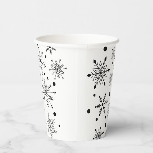 Snowflake Paper Cup Papieren Bekers (Rechts)