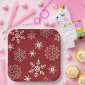 Snowflake Papieren Bordje (Feest)