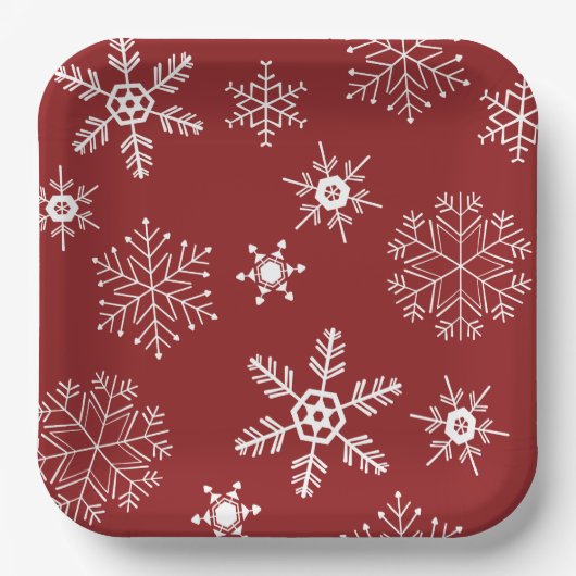 Snowflake Papieren Bordje (Voorkant)
