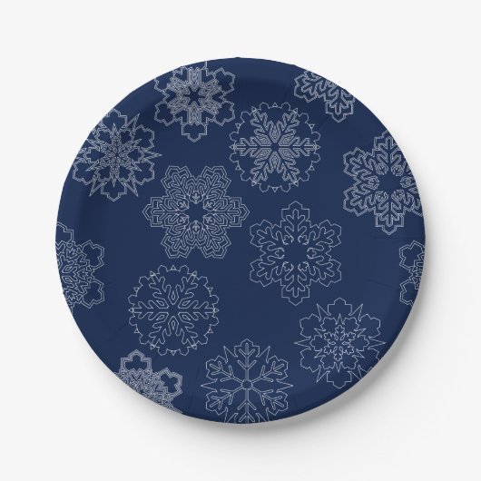 Snowflake Papieren Bordje (Voorkant)