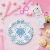 Snowflake Papieren Bordje (Feest)